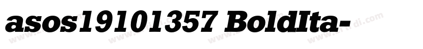 asos19101357 BoldIta字体转换